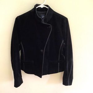 Black velveteen Gap blazer size S